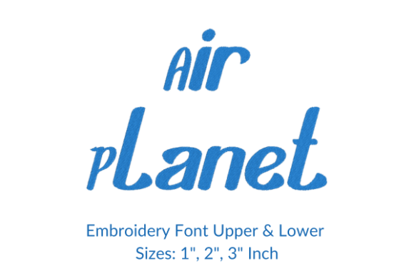 Air Planet Font Embroidery Design Review for Etsy Sellers