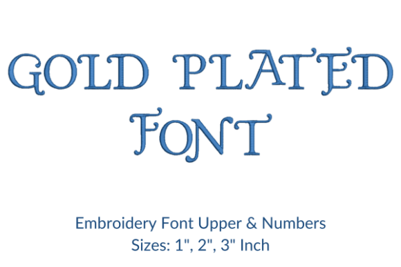 Gold Plated Fonts Embroidery Design Review