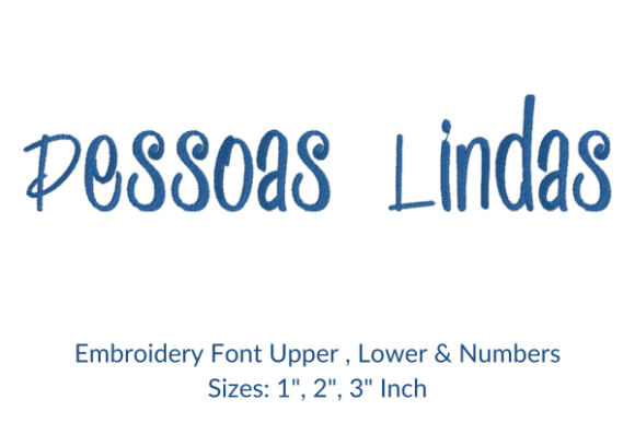 Pessoas Lindas Font Embroidery Review