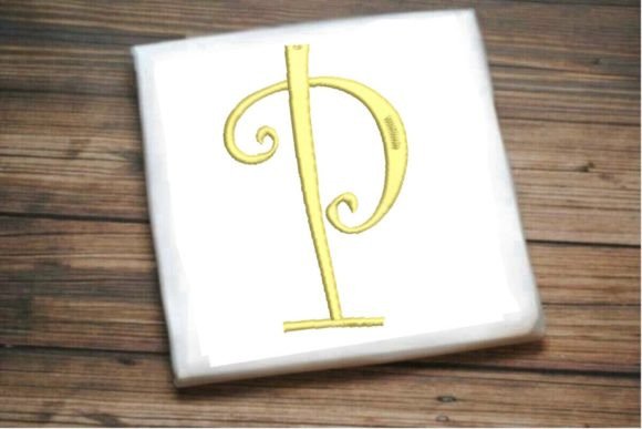 Review: Beautiful Capital P Letter Monogram for Embroidery