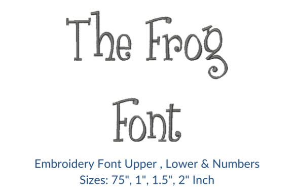Reviewing The Frog Font Embroidery Design