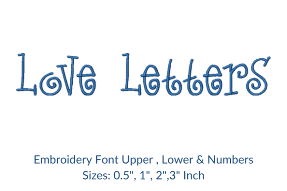 Reviewing the Love Letters Font Embroidery Design