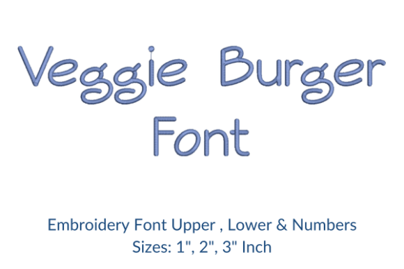 Veggie Burger Font Embroidery Design Review